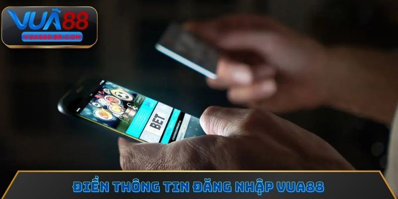 Điền thông tin đăng nhập Vua88